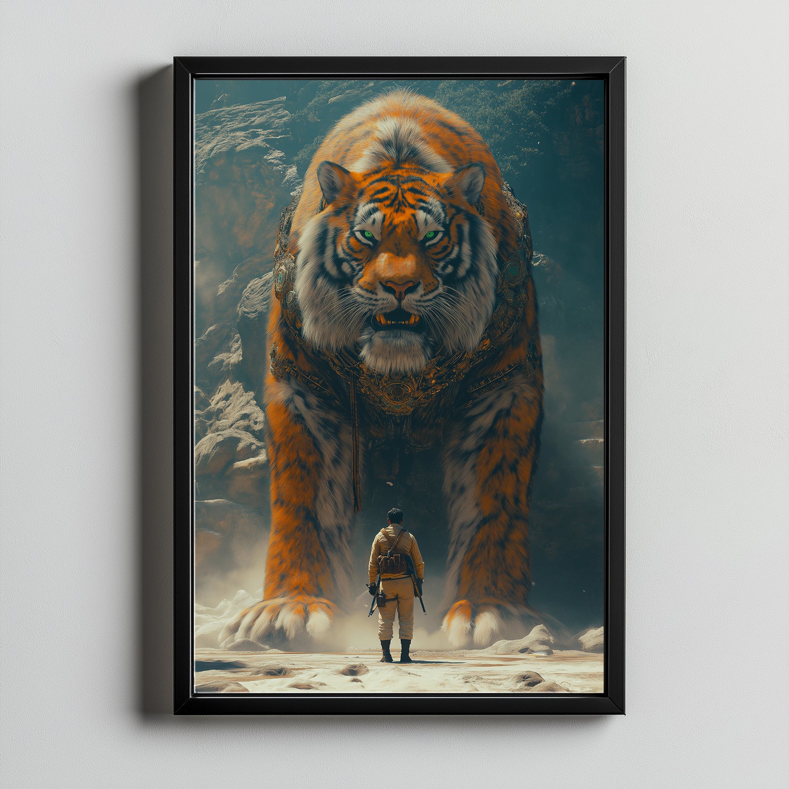 Encounter Wall Art Print — Mysterious Figurative Poster