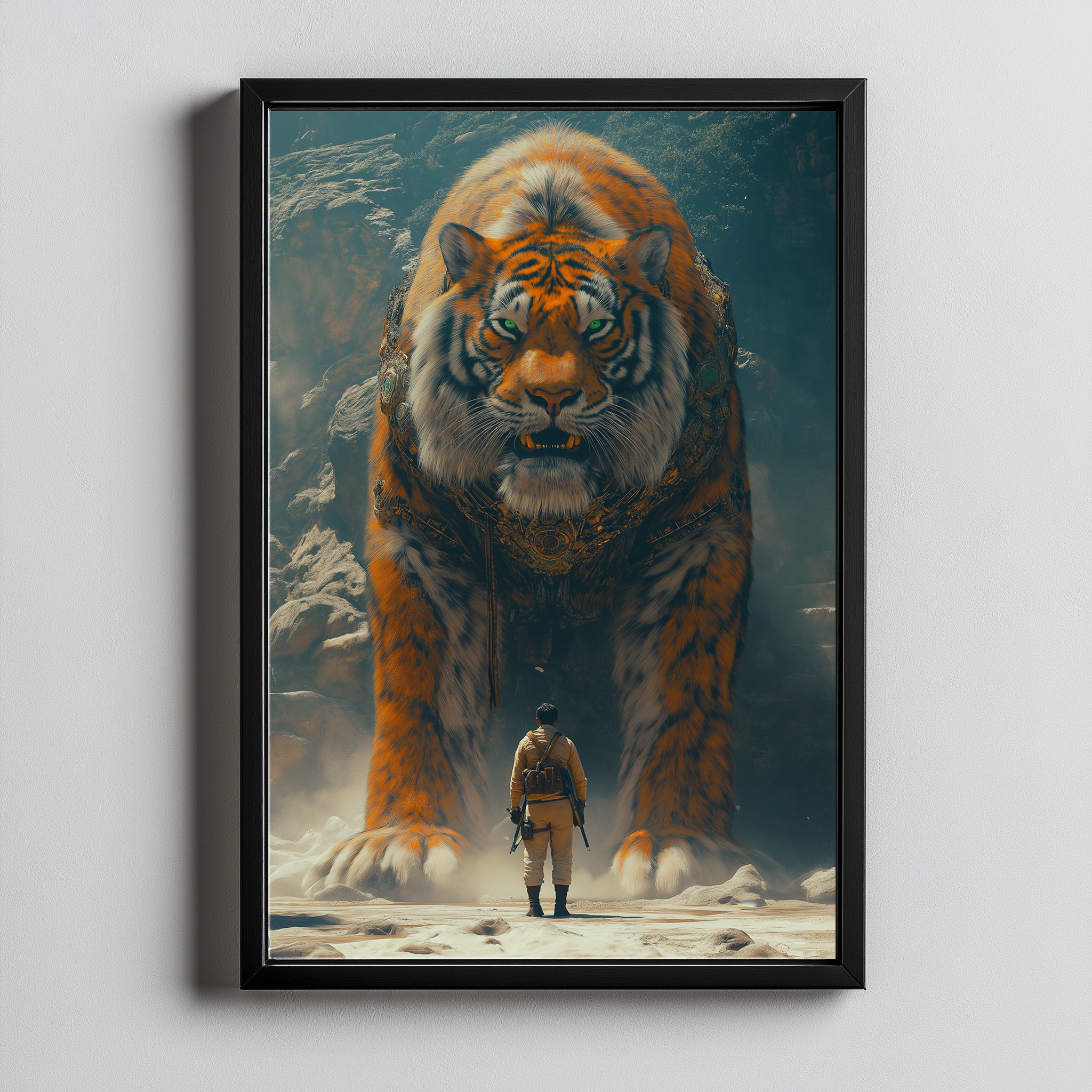 Encounter Wall Art Print — Mysterious Figurative Poster