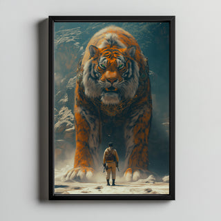 Encounter Wall Art Print — Mysterious Figurative Poster