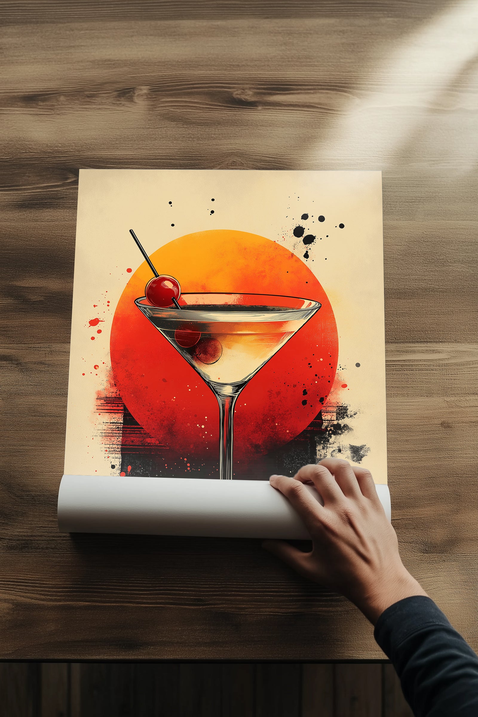 Cherry Glow Wall Art Print — Y2K Cherry Aesthetic Poster